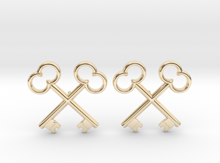 The Society of the Crossed Keys Lapel Pins 3d printed