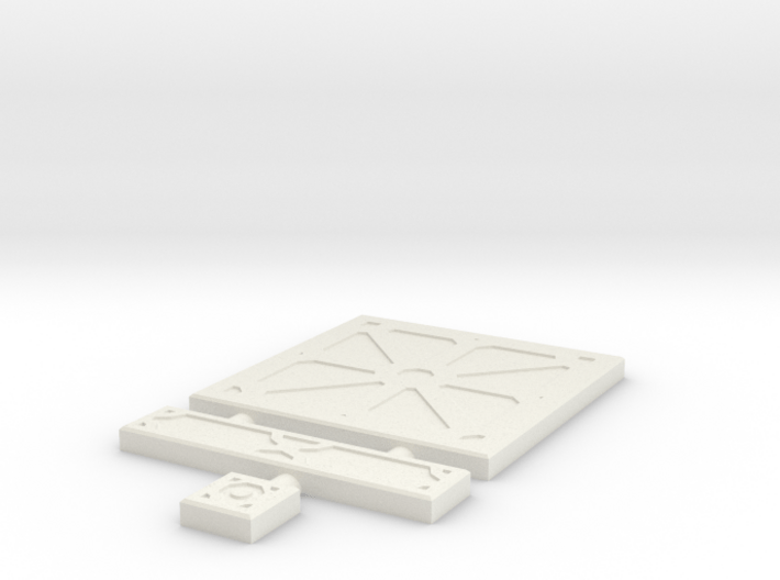 SciFi Tile 03 - Reinforced Plate 3d printed 