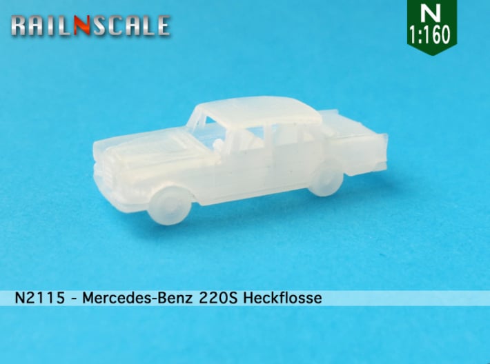Mercedes-Benz 220S (N 1:160) 3d printed 