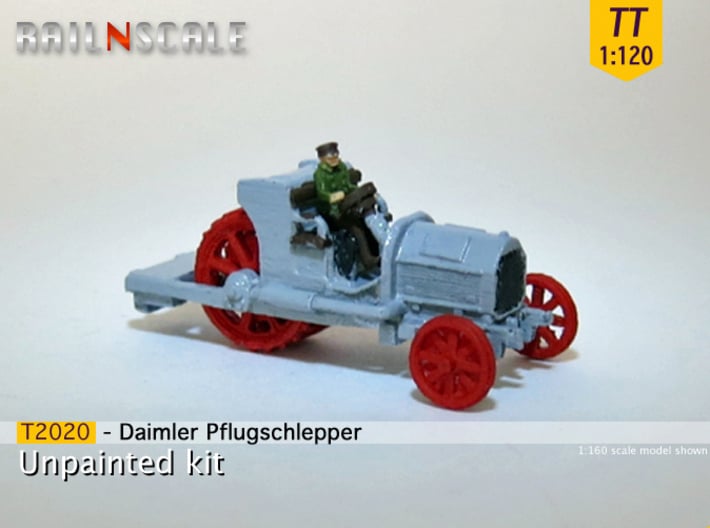 Daimler Pflugschlepper (TT 1:120) 3d printed 