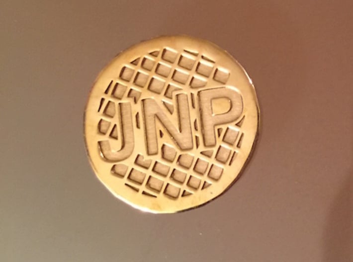 Personalized Golf Ball Marker 3d printed In this color, you will never lose your marker on the green.