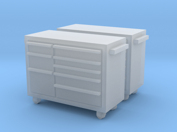 HO Scale 2x Snap-On Toolbox 3d printed 
