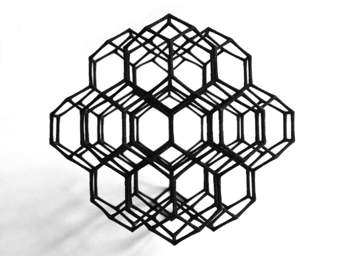 Truncated octahedral lattice 3d printed 