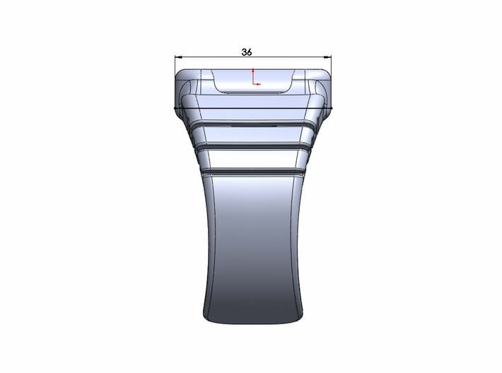Apple Watch - 38mm medium cuff 3d printed 