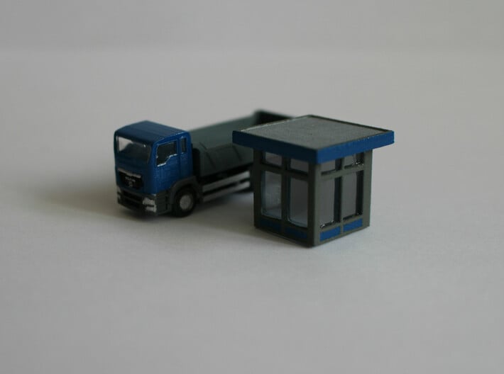 N Scale MAN TGS Dump Truck 3d printed Truck with Microscale Kristal Klear windows
