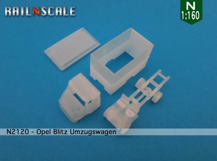 Opel Blitz A Umzugswagen (N 1:160) 3d printed 