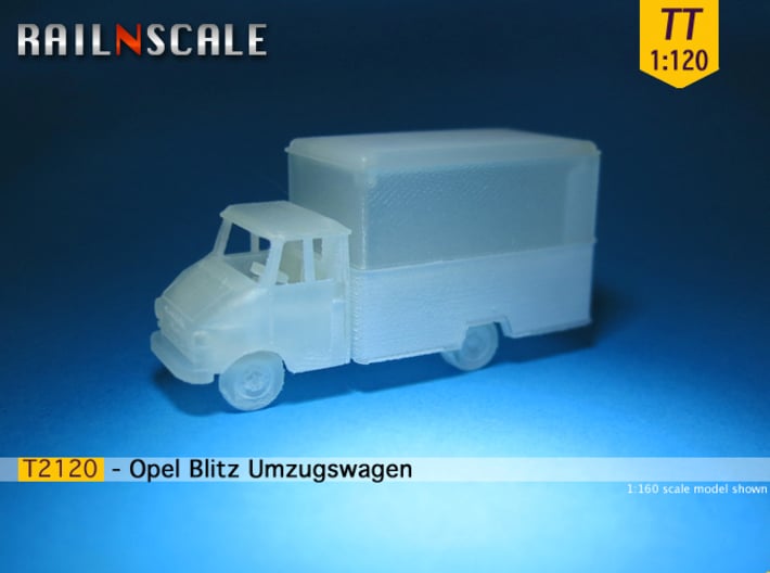 Opel Blitz A Umzugswagen (TT 1:120) 3d printed 