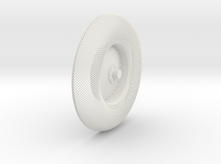 B-LRV wheel : outer mesh & hub 3d printed 