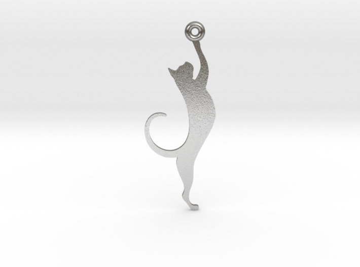 Cat Earring 3d printed 