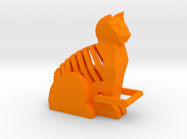 Cat Key Ring 3d printed You wanted a ginger cat :)