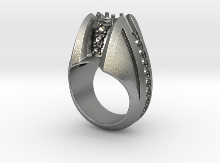 StingRay Ring v3s - Gems - Size 12 3/8 (21.8 mm) 3d printed 