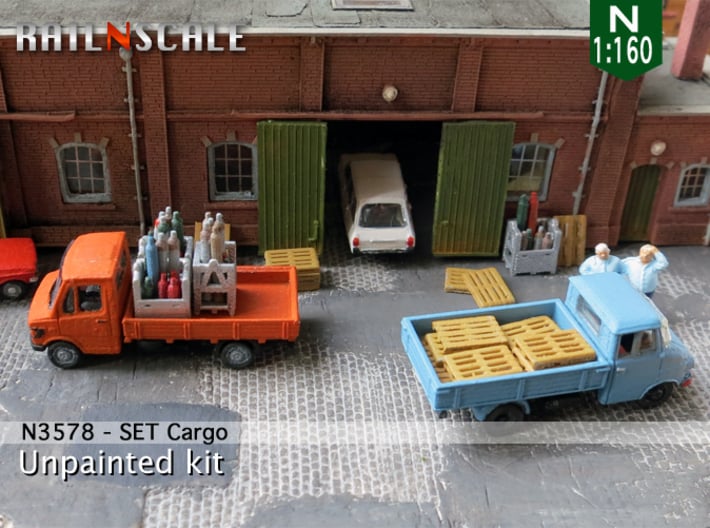 SET Cargo (N 1:160) 3d printed 