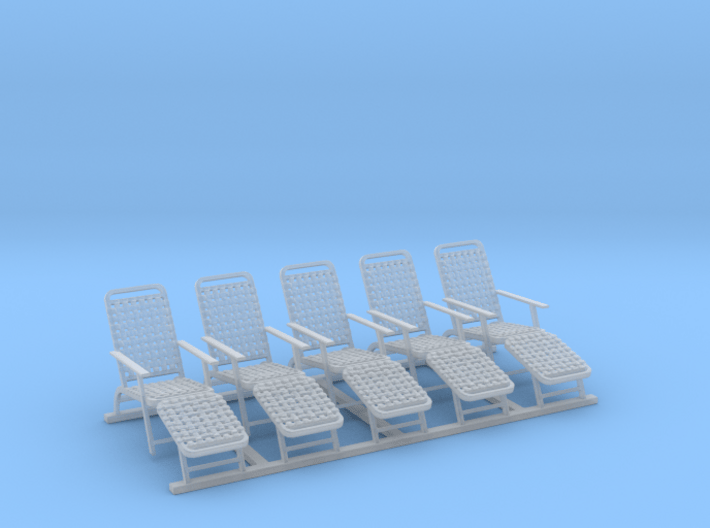 1/96 Deck Chairs (United States Lines) 3d printed 