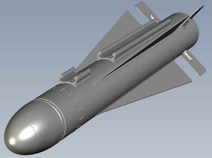 1/18 scale Hughes AGM-65 Maverick missile x 1 3d printed 
