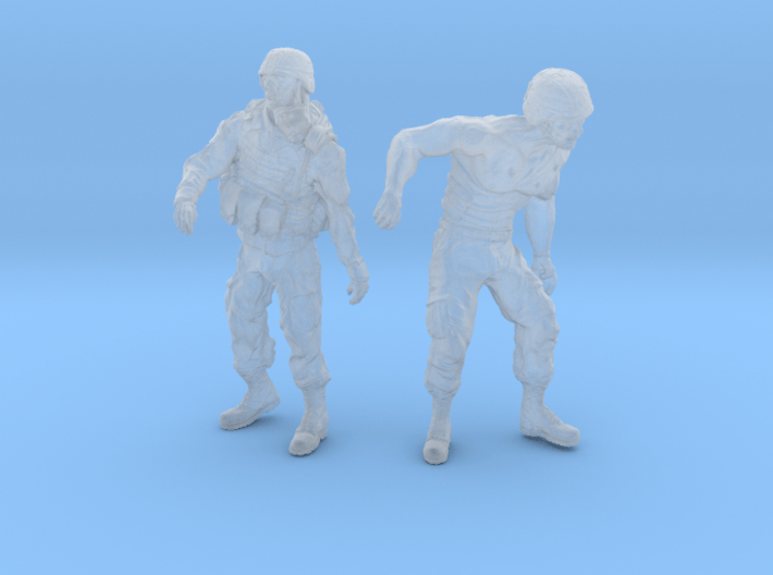 1-32 Military Zombie Set 7 3d printed 