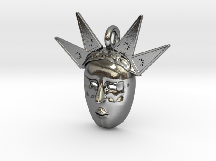 venetian carnival mask pendant 3d printed 