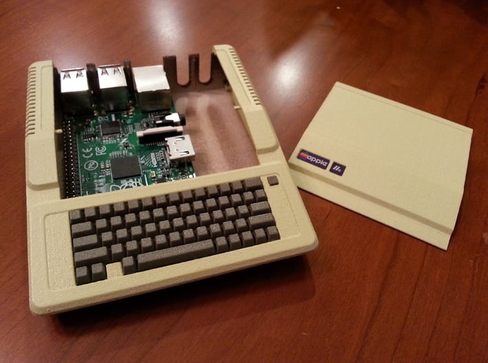 Apple IIe Platinum Raspberry Pi Enclosure SHELL 3d printed 