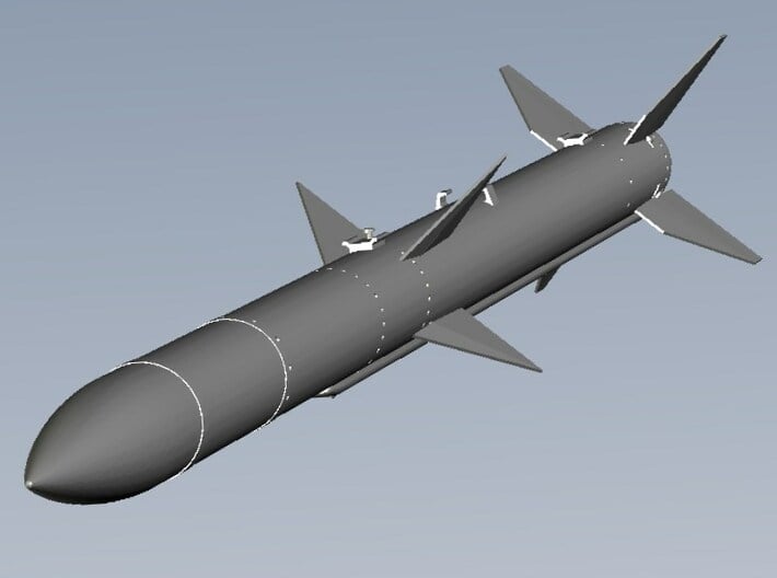 1/18 scale Raytheon AIM-120 AMRAAM missiles x 4 3d printed 