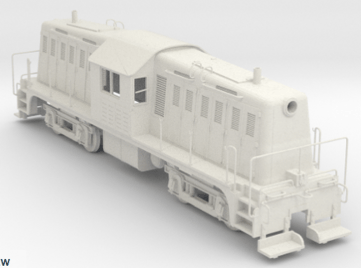 HO-Scale Whitcomb 65 Ton Loco Shell 3d printed For display only not available in WS&amp;F