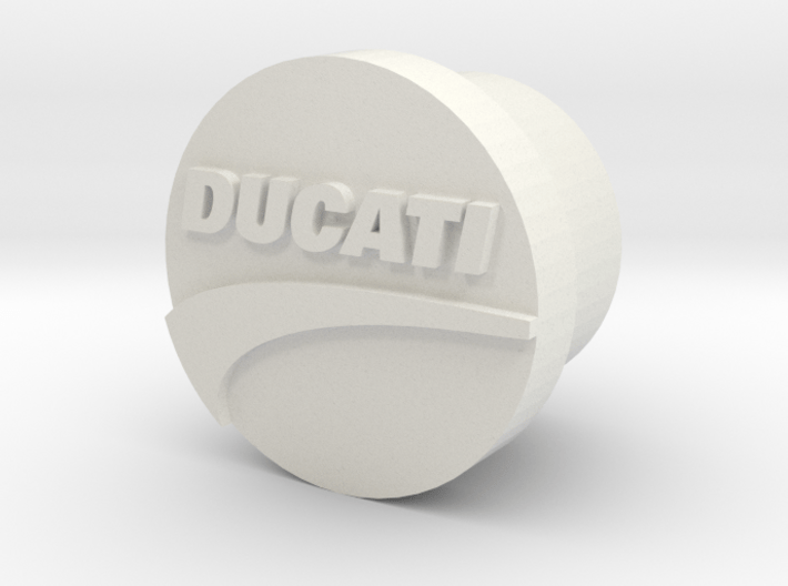 Ducatti Frame Plug With Logo 3d printed