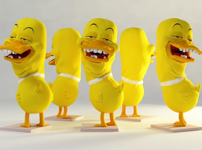 The Joyful Duck 3d printed 3d render