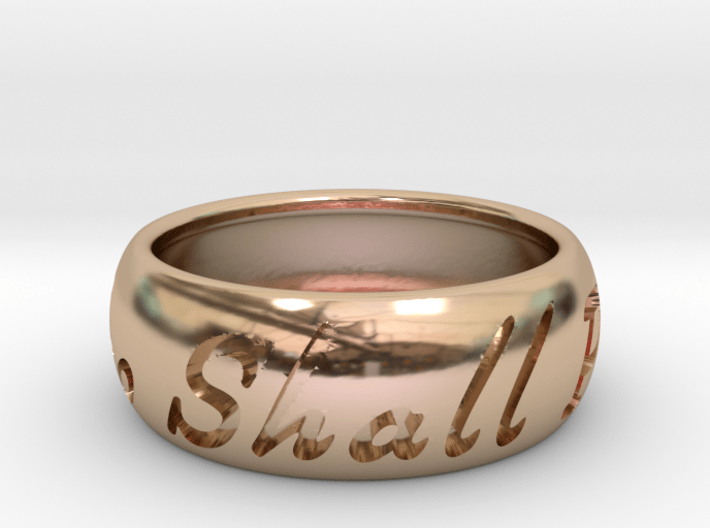 This Too Shall Pass ring size 12 3d printed