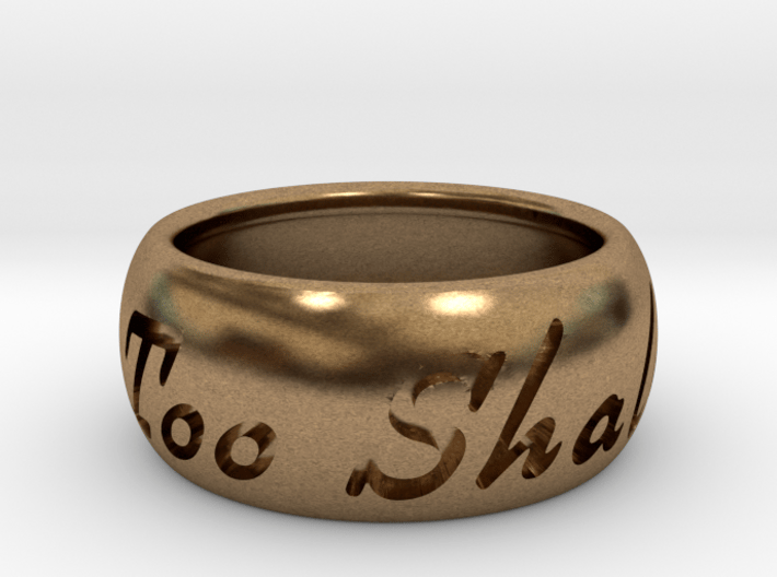 This Too Shall Pass ring size 7.5 3d printed 