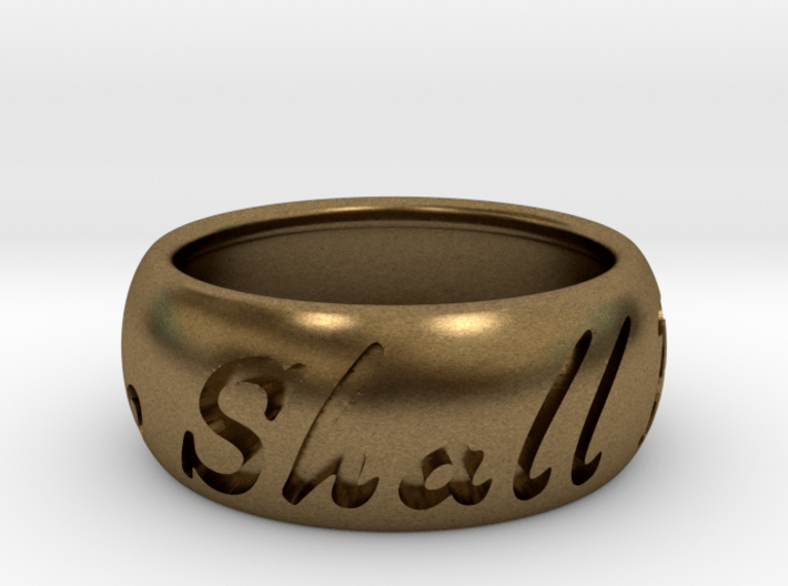 This Too Shall Pass ring size 9.5 3d printed 