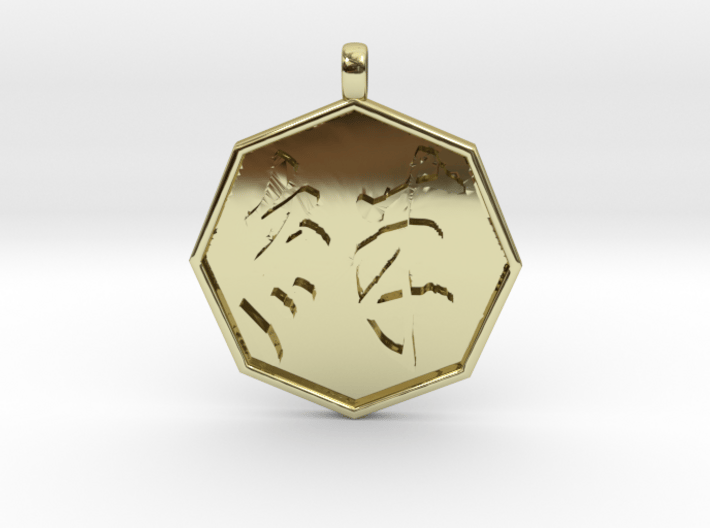 kizuna (Bonds)　pendant 3d printed