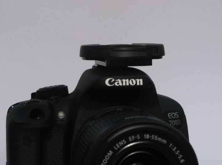 Lenscap Holder (58mm) 3d printed Lenscap holder 58mm on Canon 700D