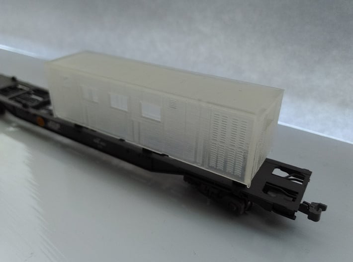 N Gauge Japan Rail Freight Research Cabin 3d printed 