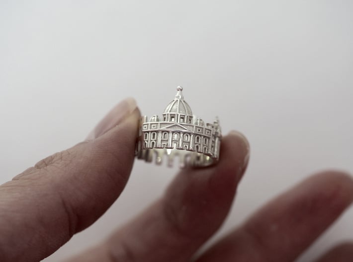 Rome Ring - Gift for Designer 3d printed 
