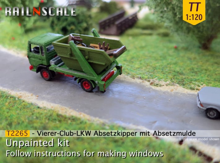 Vierer-Club-LKW Absetzkipper (TT 1:120) 3d printed 