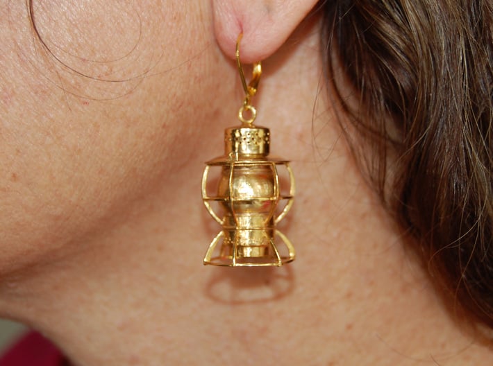 Dressel Lamp Earrings or charms 3d printed With Loop