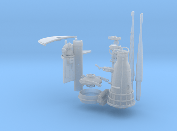 1/32 U boat conning tower details 3d printed