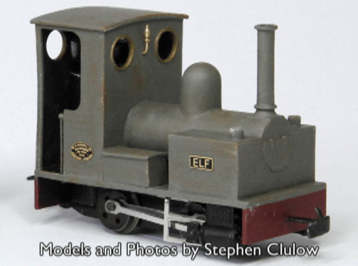 OO9 Bagnall 0-4-0 for Minitrains Chassis 3d printed Model and Photo by Stephen Clulow
