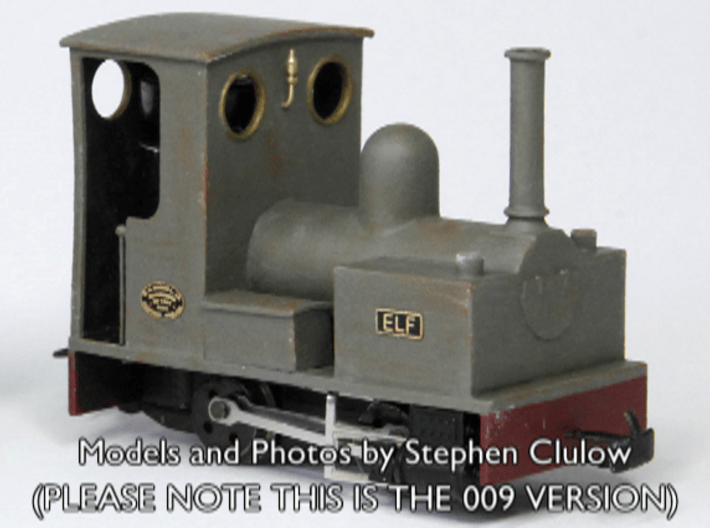0-16.5 Bagnall 0-4-0 for Dapol Pug 3d printed Model and Photo by Stephen Clulow
