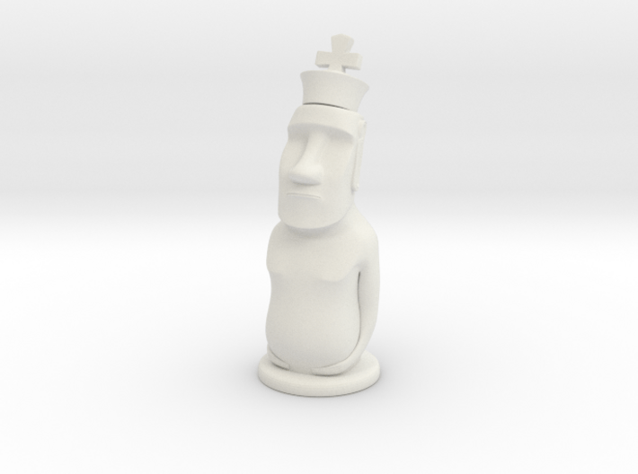 Moai King 3d printed 