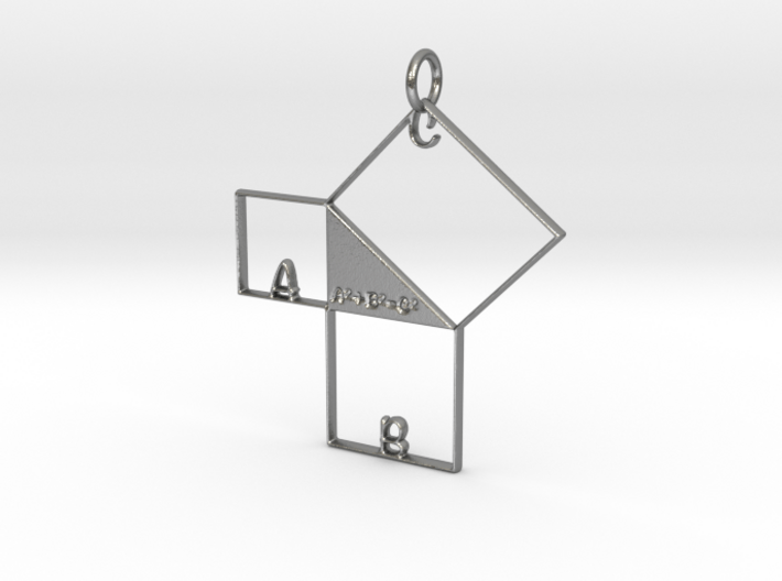 Pythagorean Pendant 3d printed
