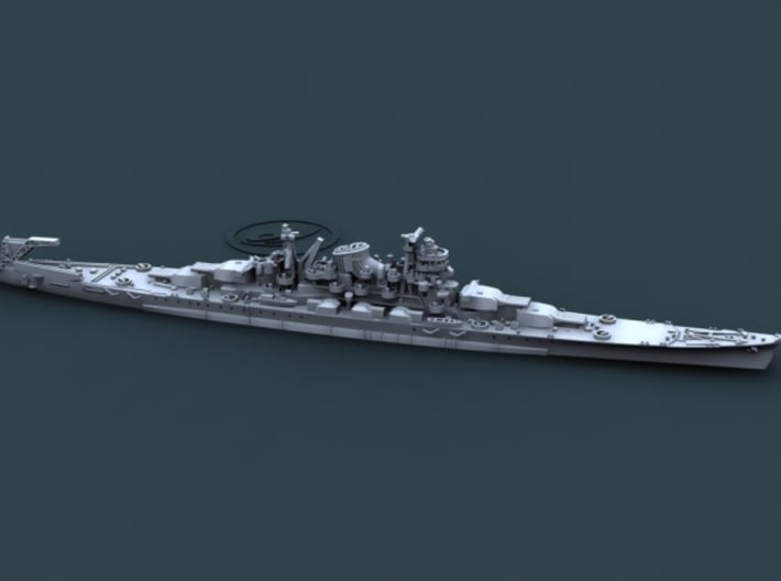 1/1200 WWII Japanese Cruiser Agamo 3D Printed Gray 