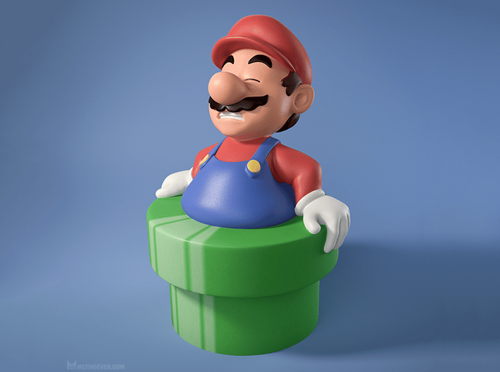 Fat Mario 3d printed