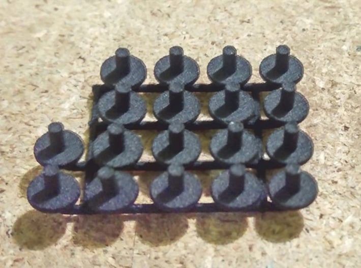 N Gauge Replacment Graham Farish Bolster Pins x20 3d printed 