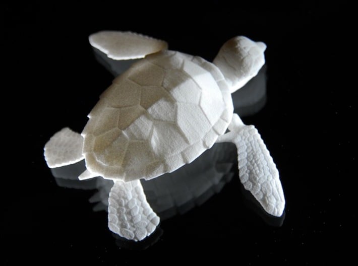 Baby Articulated Sea Turtle 3d printed Click to editS 