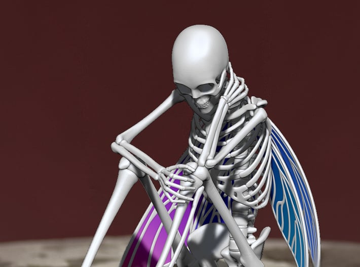 Fairy Skeleton 3d printed Zbrush Render