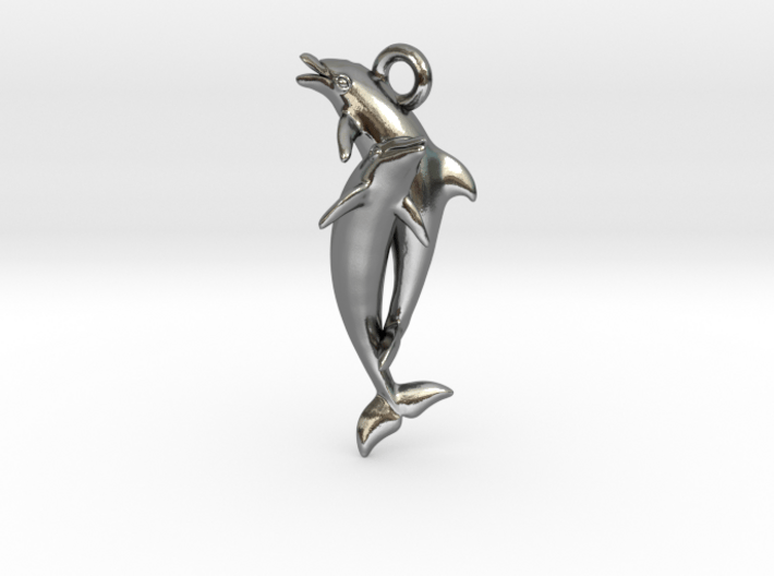 Dolphin Pendant 3d printed 
