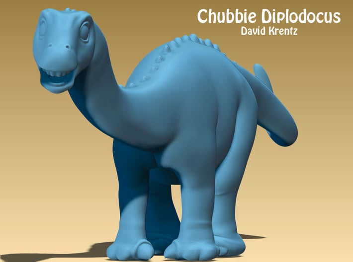 Diplodocus Chubbie Krentz 3d printed 