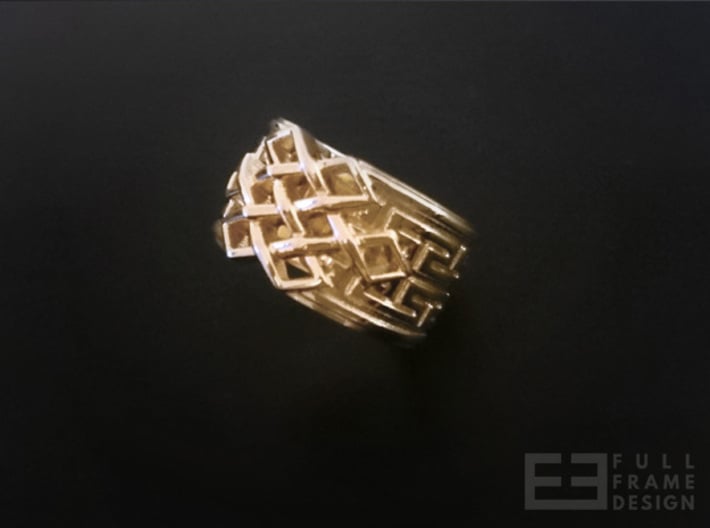 Endless Knot Ring (Multiple Sizes) 3d printed 