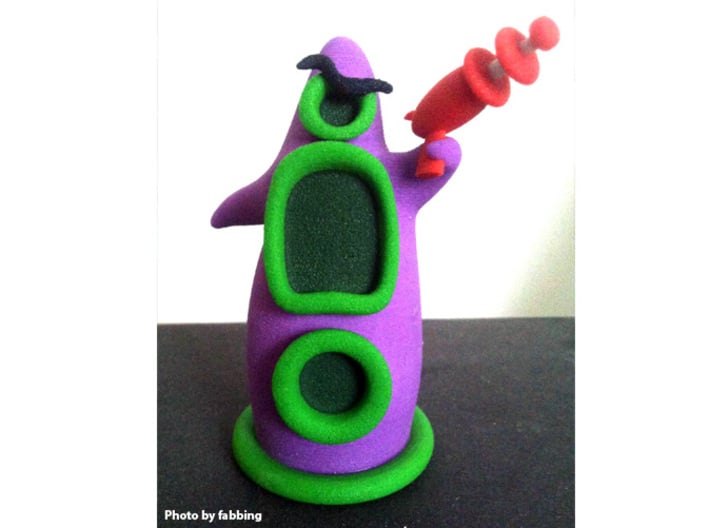 Evil Purple Tentacle LARGE 3d printed photo of a recent print (c) by fabbing