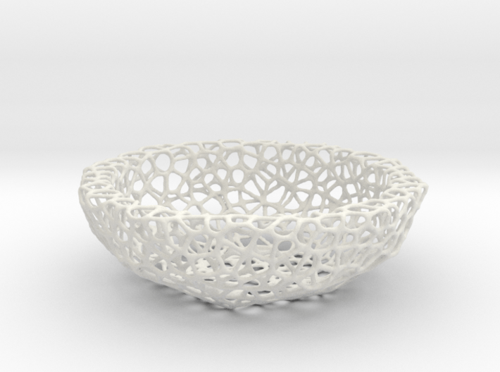 Fruit bowl (34 cm) - Voronoi-Style #2 3d printed 