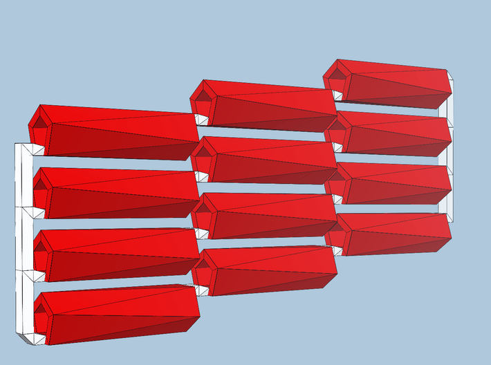 12 red-axis bobs 3d printed 